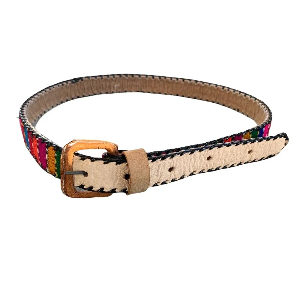 Boho Multicolor Woven Handmade Youth Belt